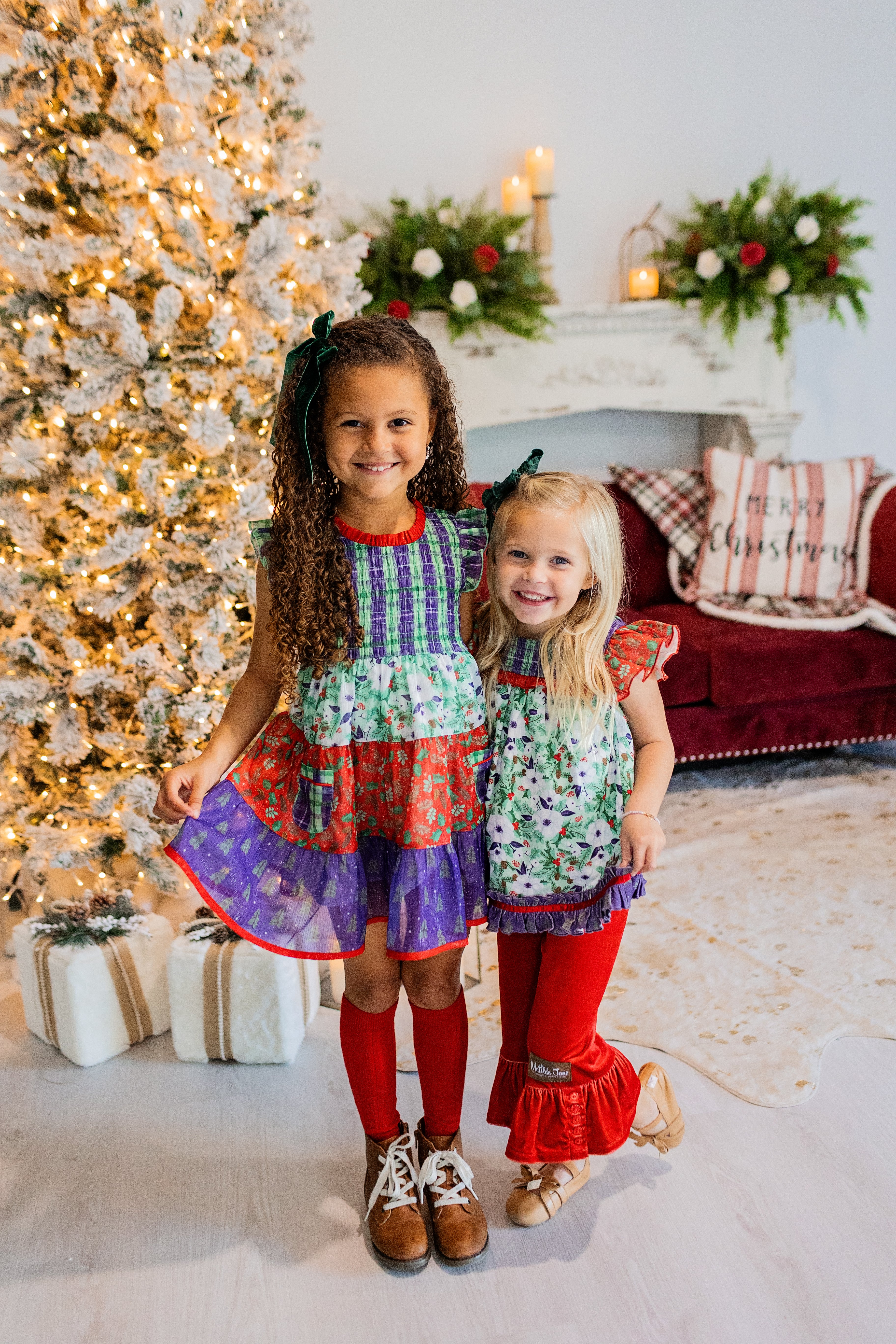 Cherry Cheer Velvet Big Ruffles - Image 10