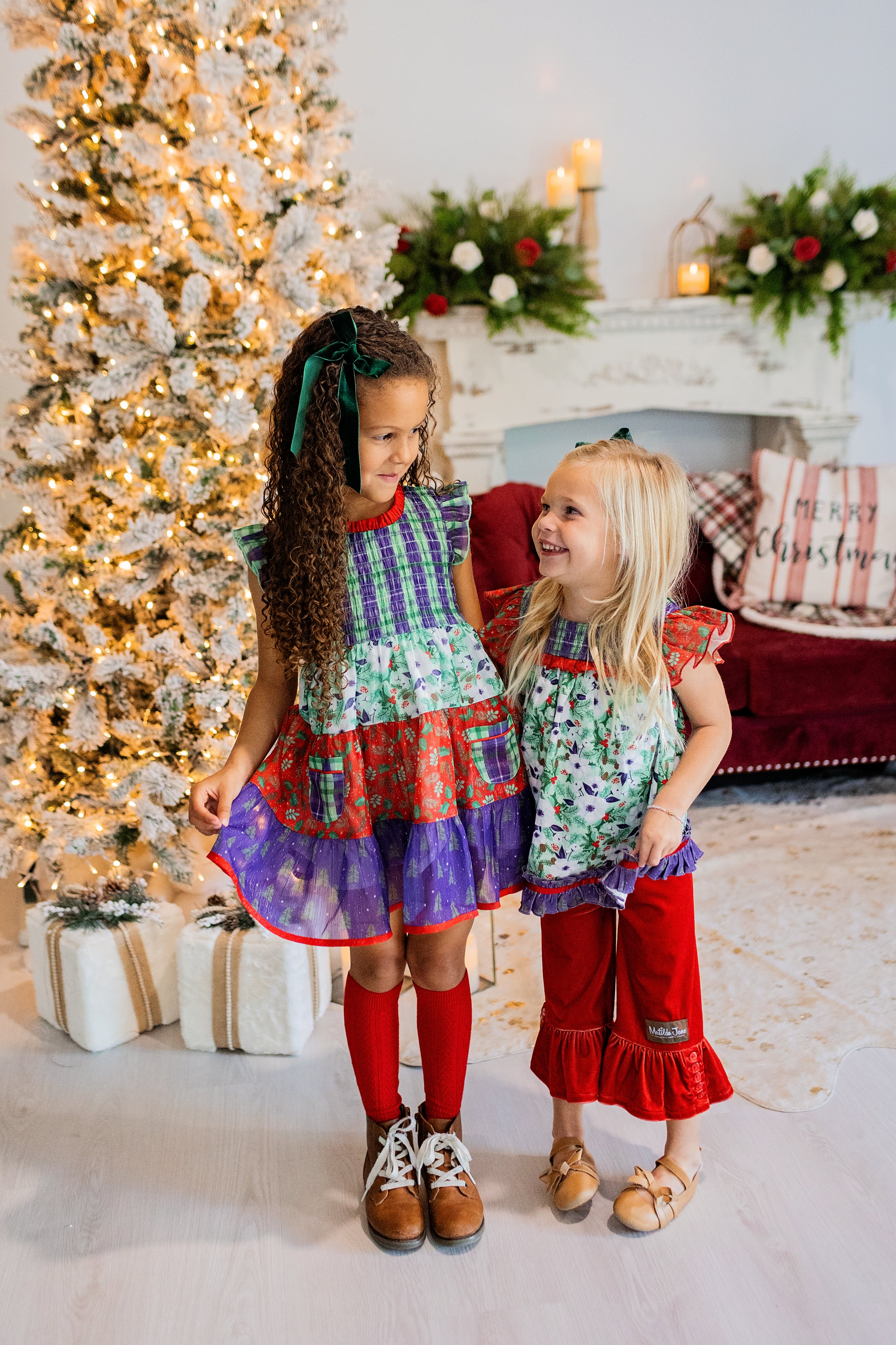 Cherry Cheer Velvet Big Ruffles - Image 12