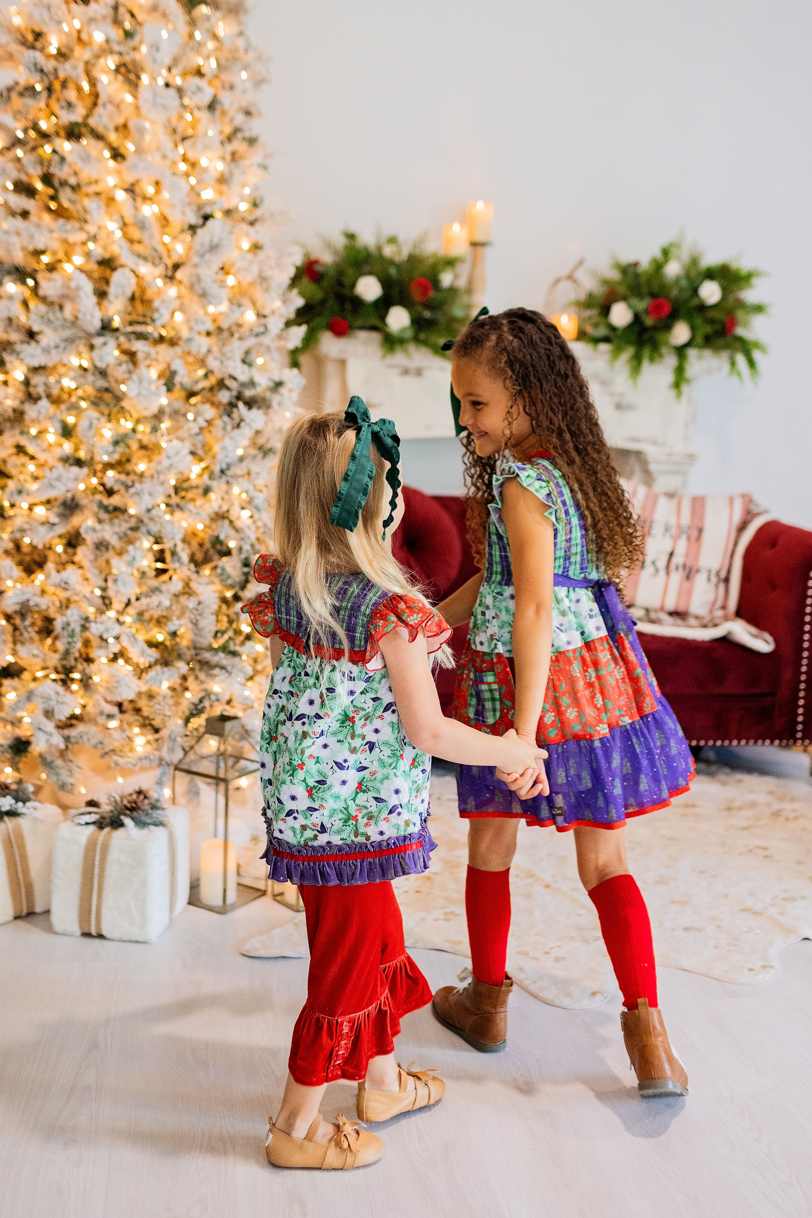 Cherry Cheer Velvet Big Ruffles - Image 9