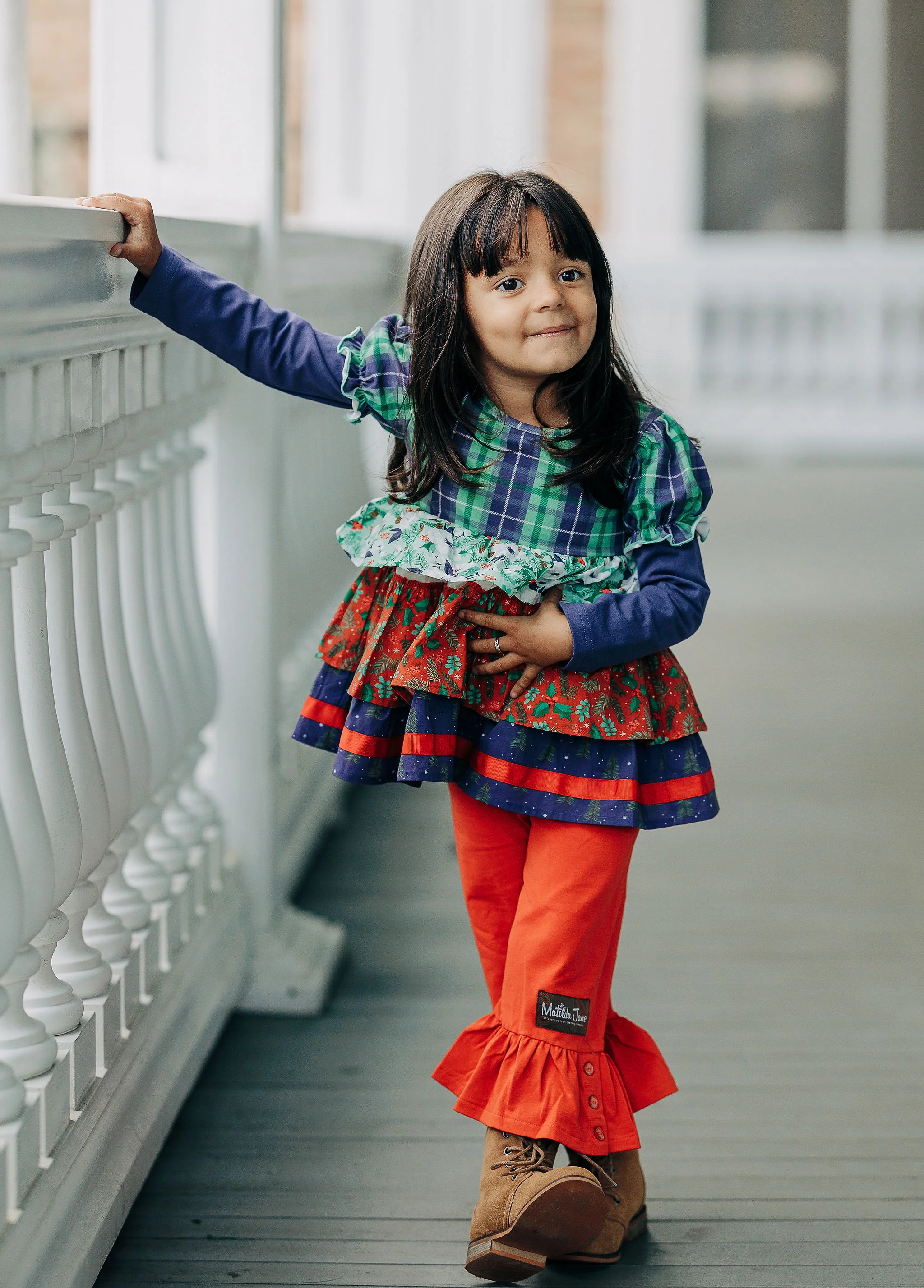 Festive Little Wonders Tiered Tunic - Image 8