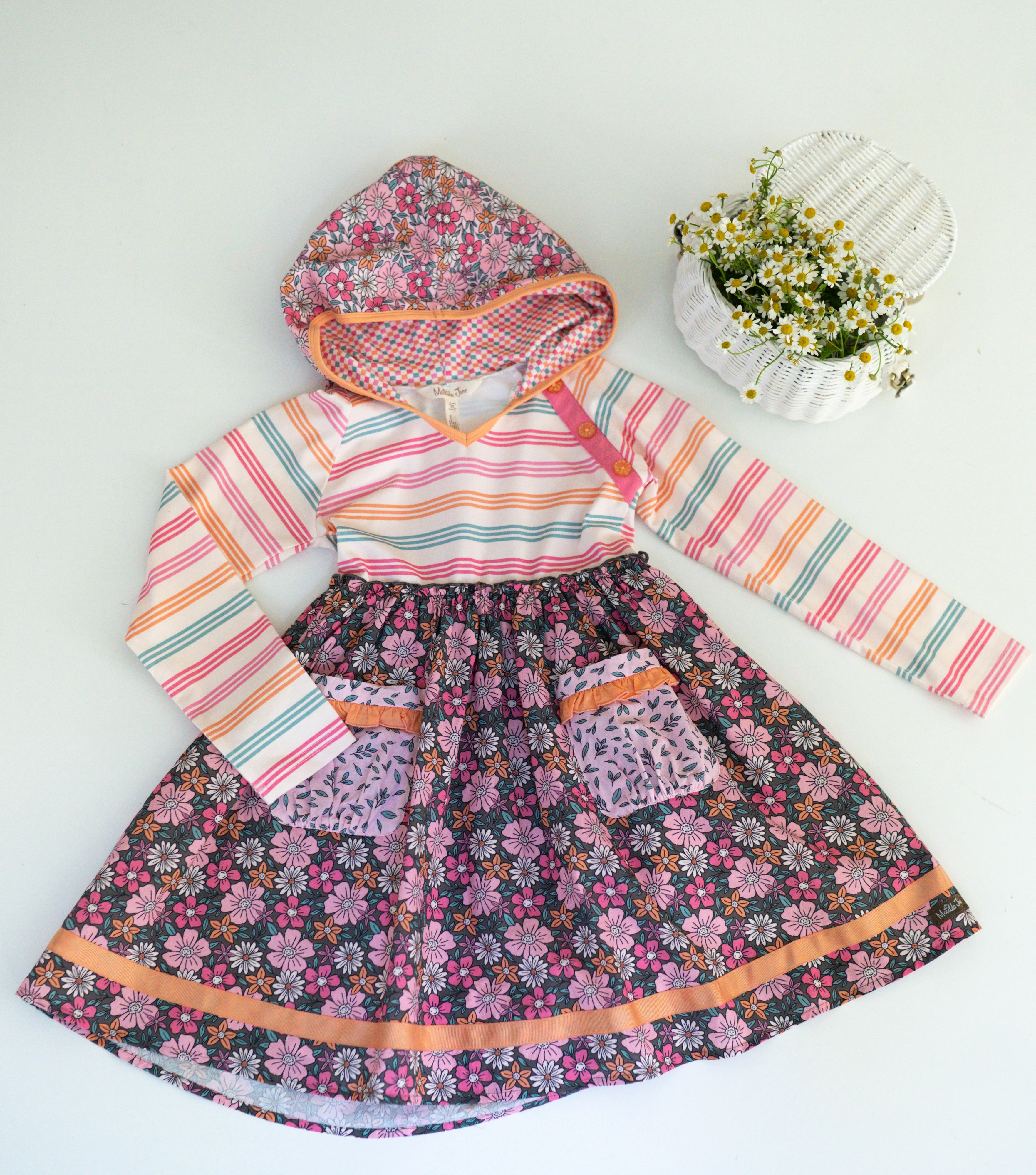 Twilight Blossom Hooded Dress - Image 17