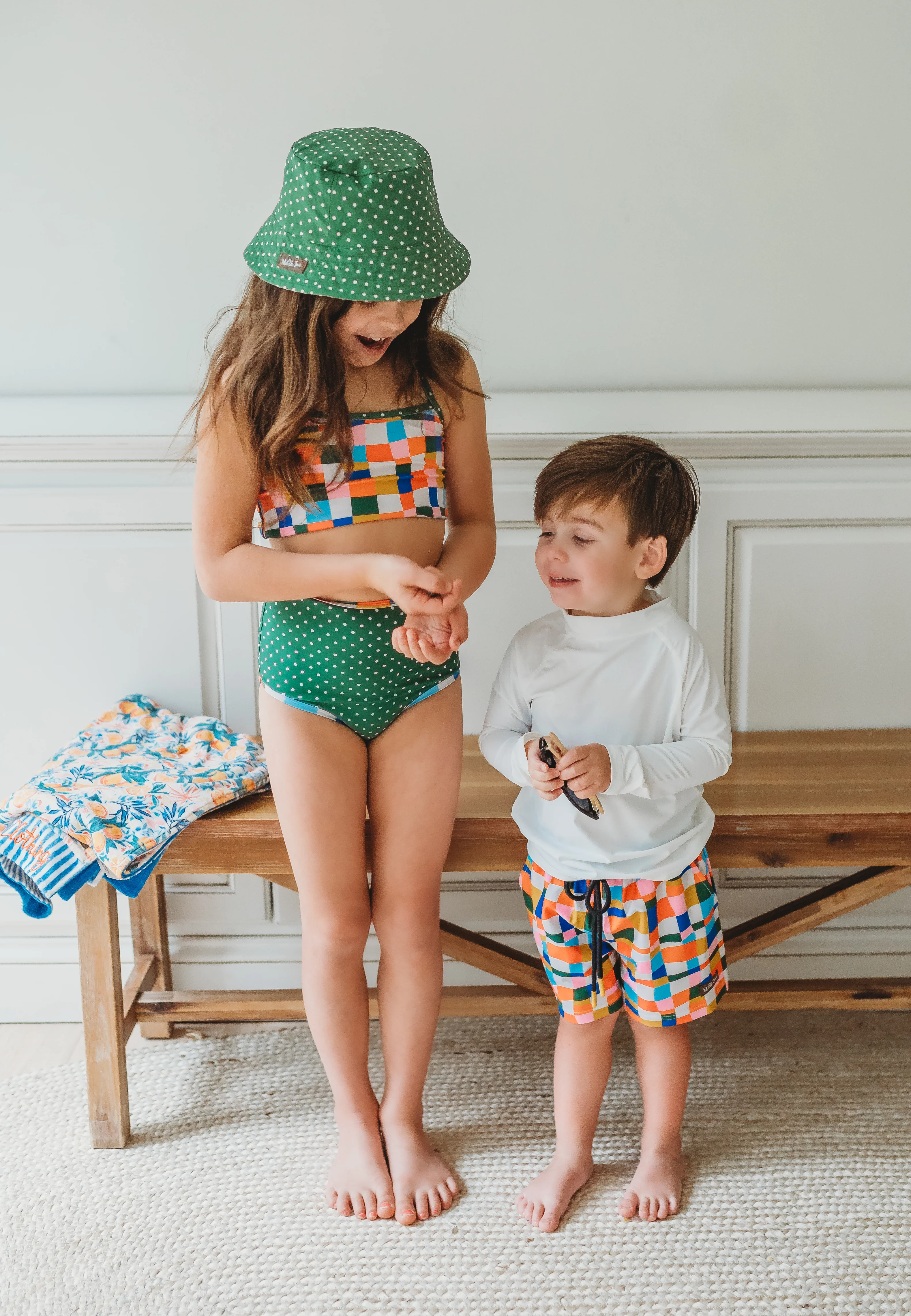 Two Piece Swimsuit | Retro Kaleidoscope - Image 8